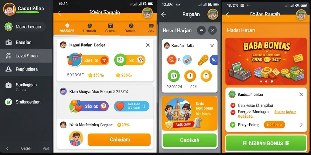 Tampilan antarmuka utama game yang memukau.