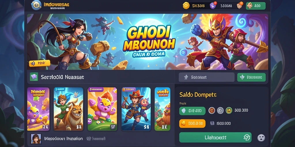 Tampilan awal game yang menarik dan intuitif.