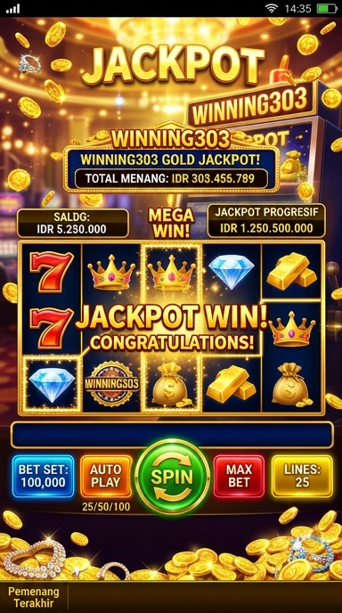 Cuplikan layar menu unduhan winning303 untuk perangkat Android